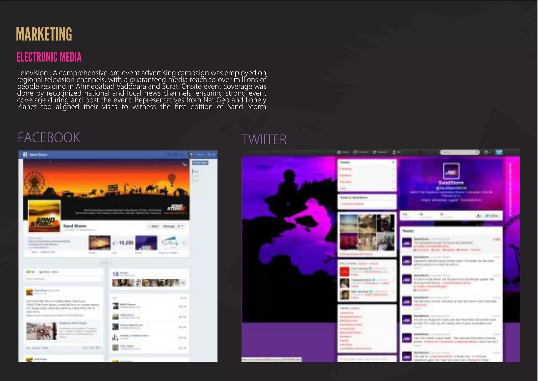 SANDSTORM POST EVENT REPORT