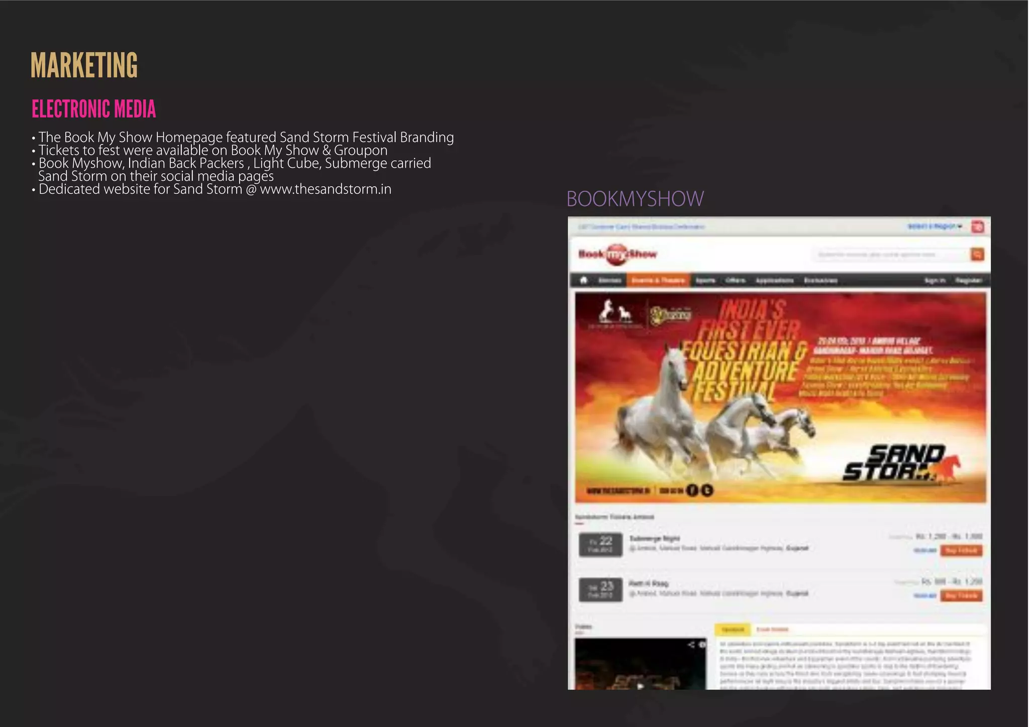 SANDSTORM POST EVENT REPORT