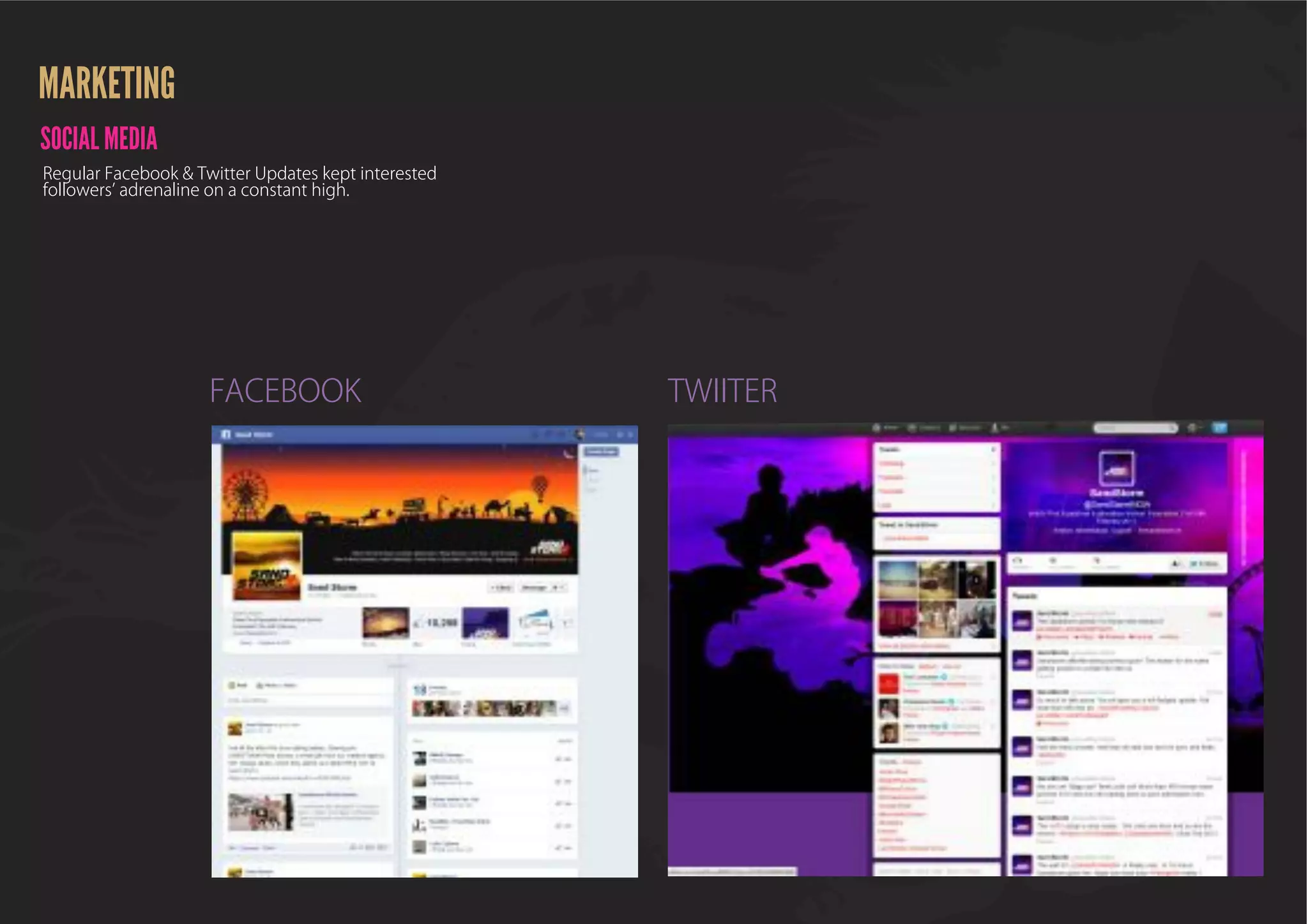 SANDSTORM POST EVENT REPORT