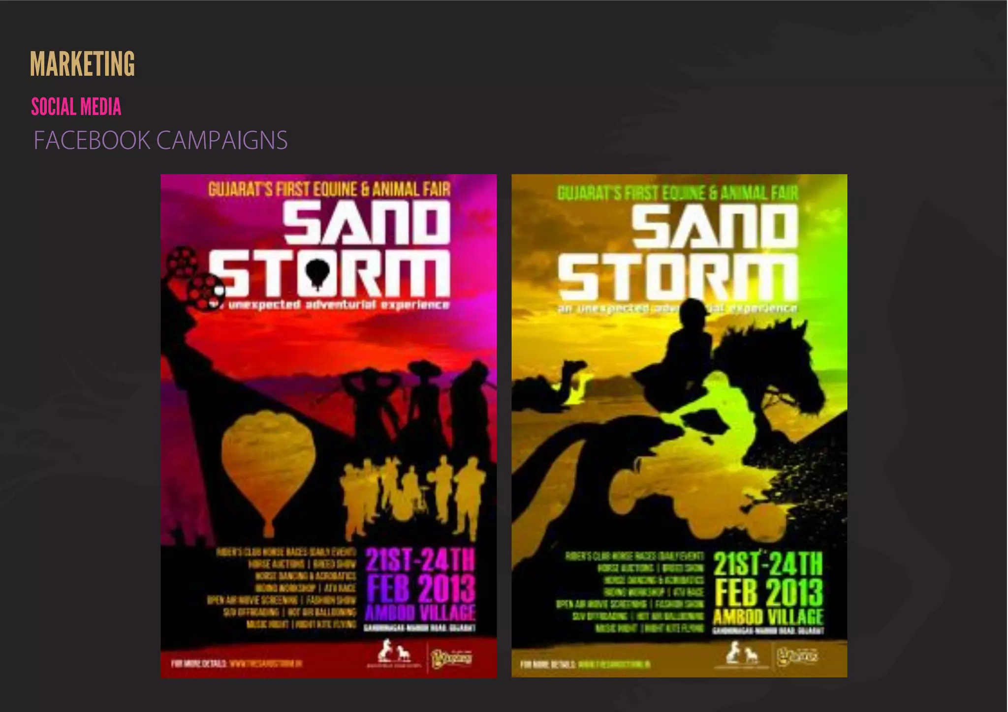 SANDSTORM POST EVENT REPORT