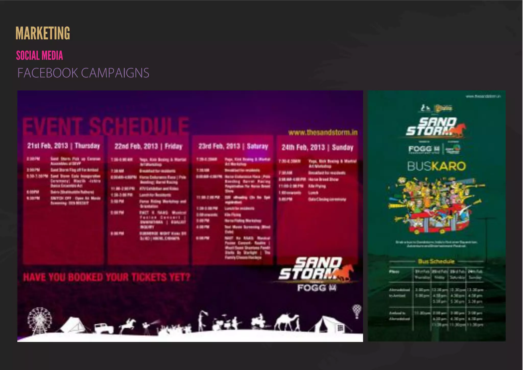 SANDSTORM POST EVENT REPORT