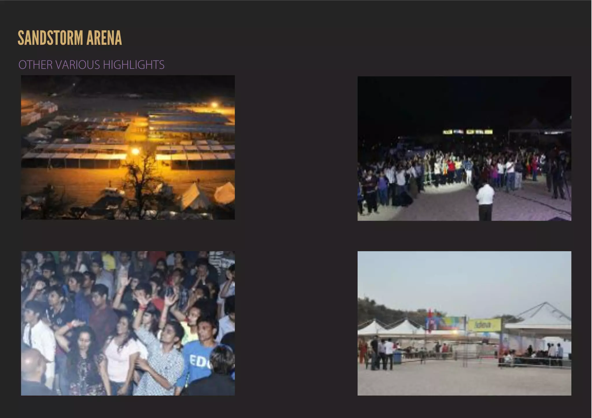 SANDSTORM POST EVENT REPORT