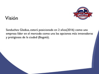 Sanduches gladius presentacion