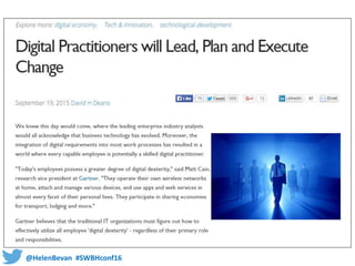 @HelenBevan #SWBHconf16
 