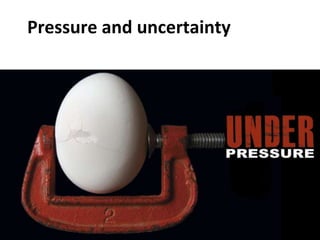 Pressure and uncertainty
 