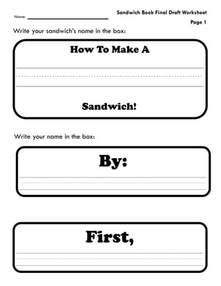 Sandwich book | PDF