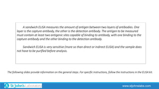 Sandwich ELISA Protocol | PPTX