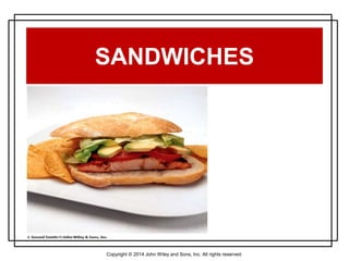 Copyright © 2014 John Wiley and Sons, Inc. All rights reserved.
SANDWICHES
 