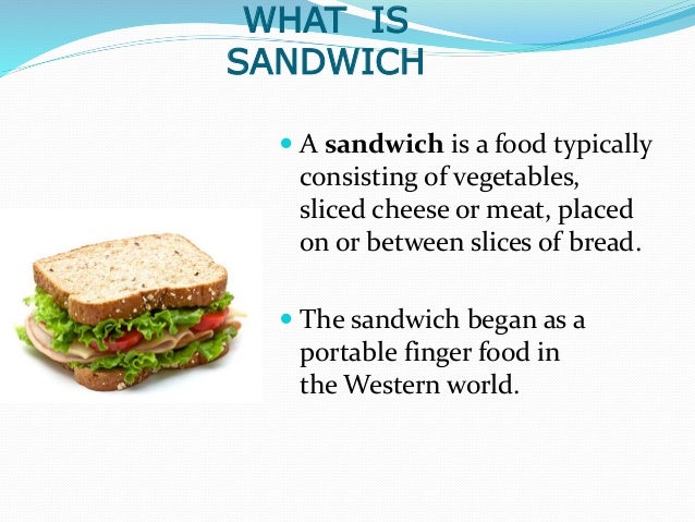 types of sandwiches