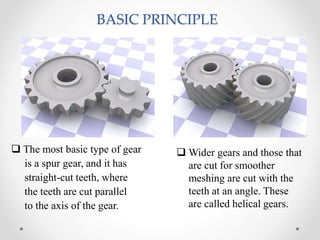 SELECTION OF GEAR BOX FOR VARIOUS MECHANICAL SYSTEM | PPTX