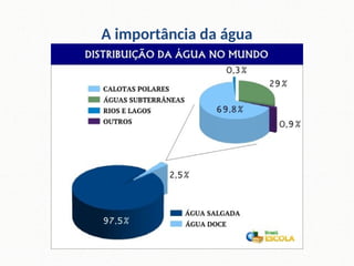 A importância da água
 