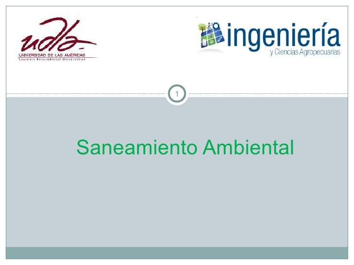 Saneamiento ambiental slideshare