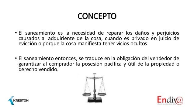 Saneamiento por evicción y vicios ocultos