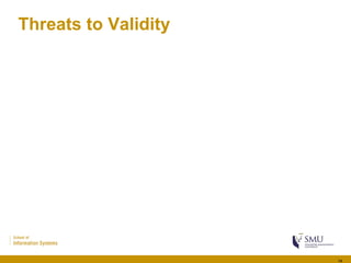 Threats to Validity
14
 