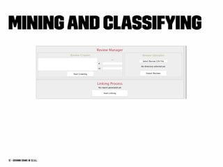 Miningand classifying
12 — Giovanni Grano @ s.e.a.l.
 