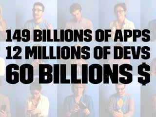 149 billions ofapps
12 millions ofdevs
60 billions $
 