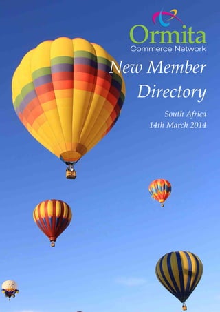 New Member
Directory
South Africa
14th March 2014
 