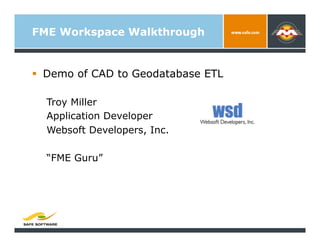 Using FME to Support Asset Management | PDF