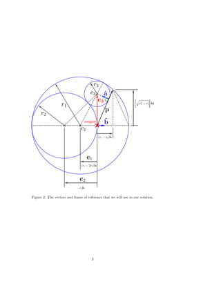 Via Tangency Solution of a Sangaku ``Tangency