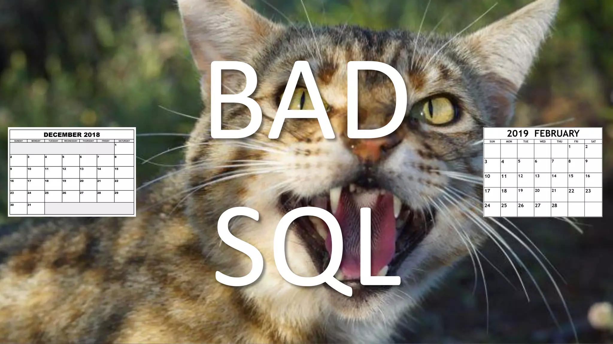 BAD
SQL
 