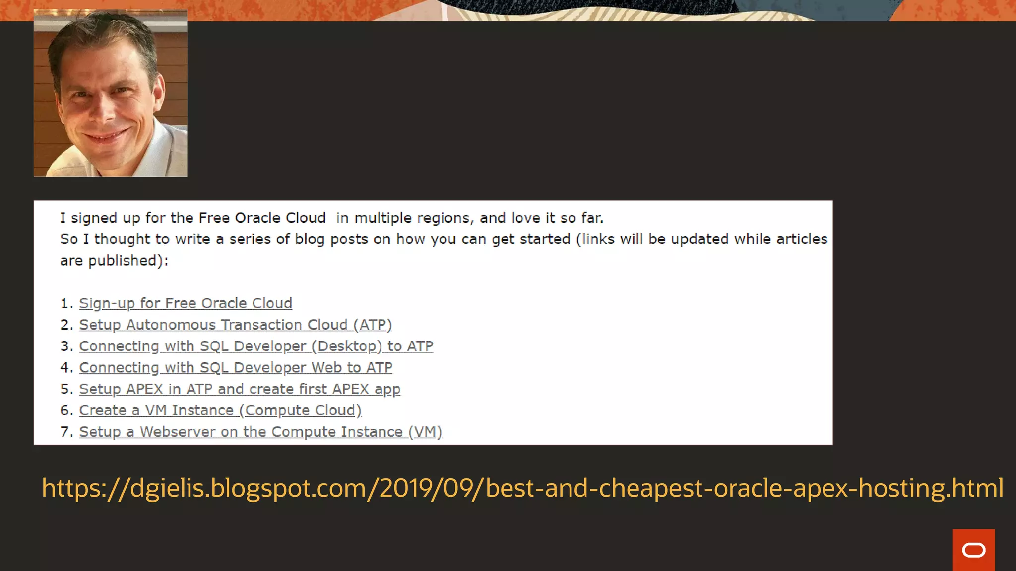 https://dgielis.blogspot.com/2019/09/best-and-cheapest-oracle-apex-hosting.html
 