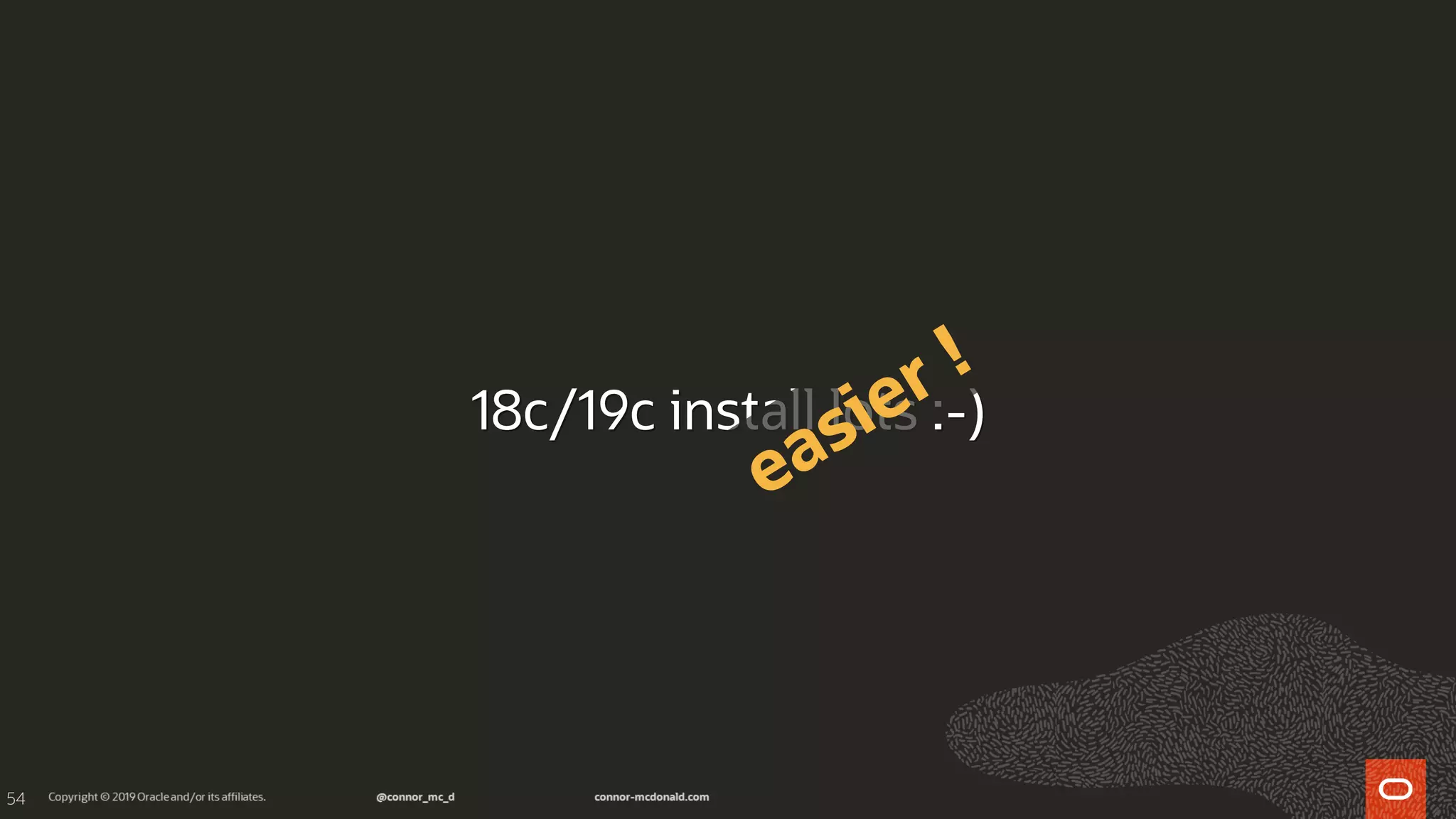 54
18c/19c install lots :-)
 