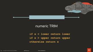 140
numeric TRIM
if x < lower return lower
if x > upper return upper
otherwise return x
 