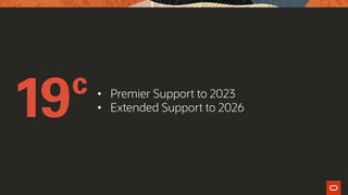 • Premier Support to 2023
• Extended Support to 2026
 
