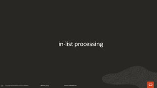 139
in-list processing
 