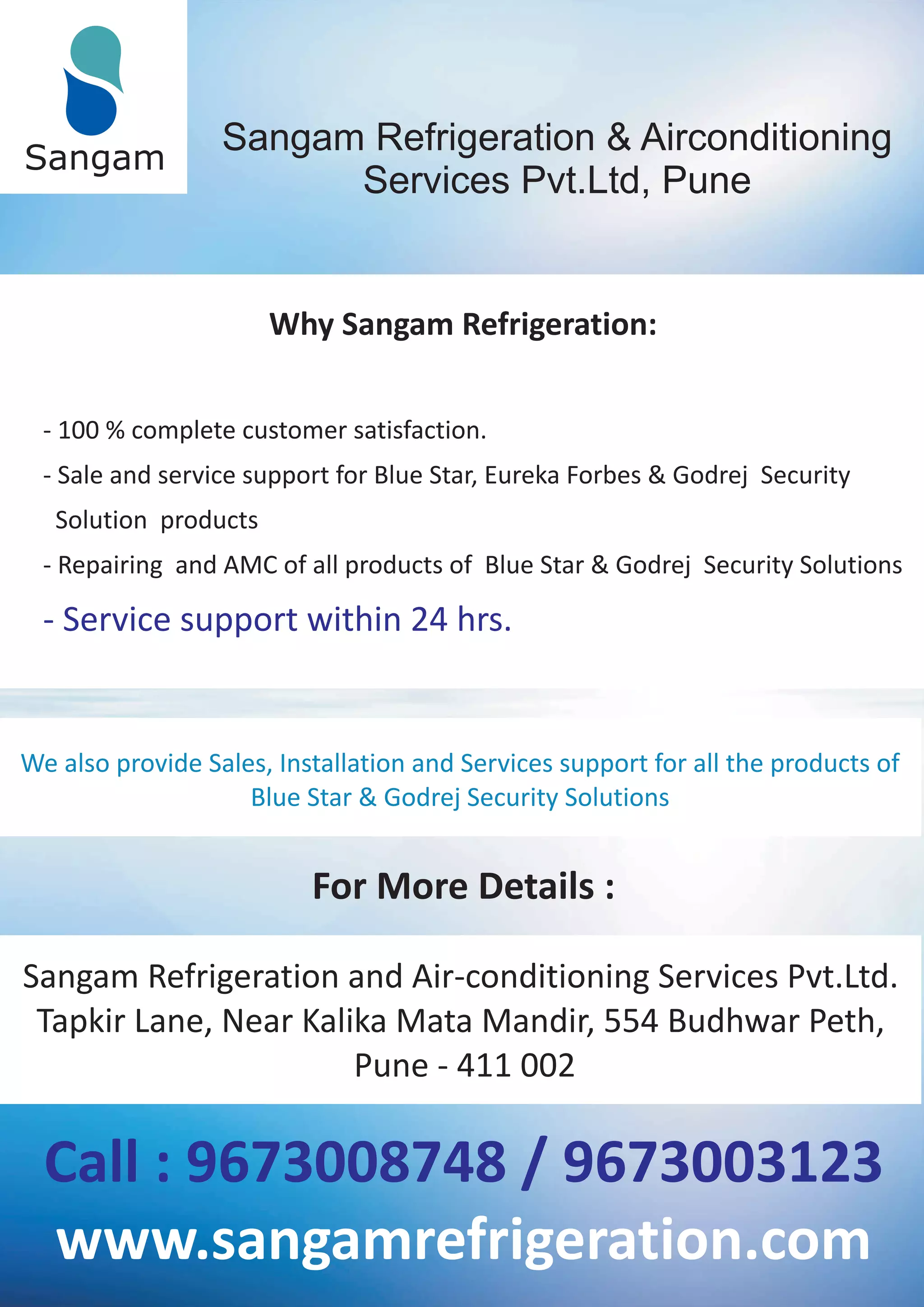 Blue Star Deep Freezer Dealers in Pune Sangam Refrigeration PDF