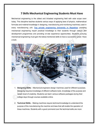 SKILLS FOR MECHANICAL ENGINEERING STUDENTS visual data 4