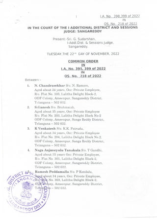 Lalitha Constructions and Developers - Court  Order 