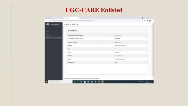 UGC-CARE Enlisted
 