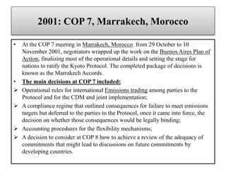 Cop 7 International Efforts on Climate Change Mitigation | PPTX