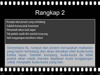 >> 0 >> 1 >> 2 >> 3 >> 4 >>
Rangkap 2
 