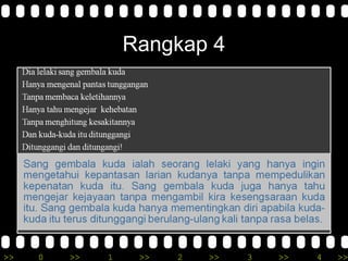 >> 0 >> 1 >> 2 >> 3 >> 4 >>
Rangkap 4
 