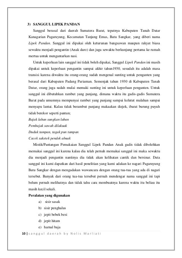 Sanggul Tradisional