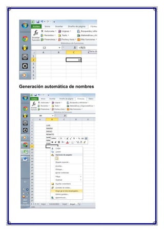 Generación automática de nombres

 
