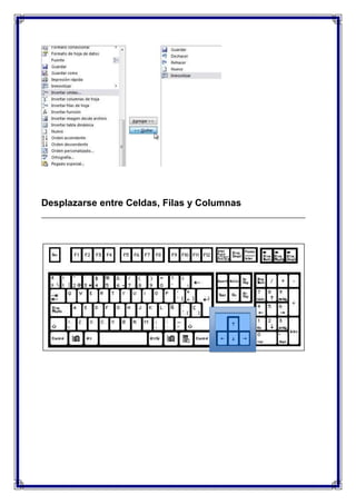 Desplazarse entre Celdas, Filas y Columnas

 