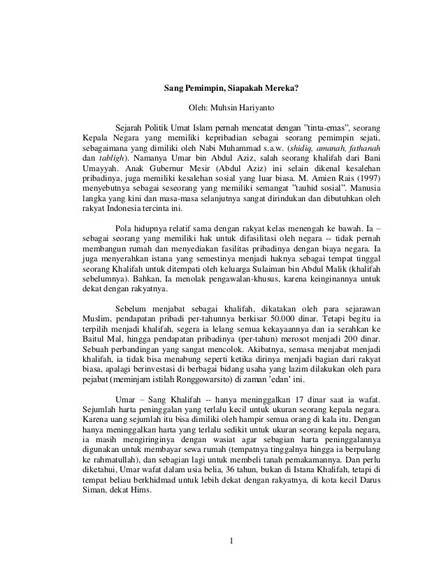 Sang Pemimpin Siapakah Mereka