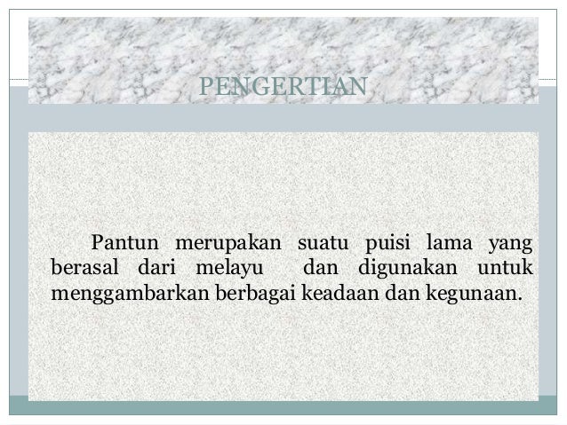 Sang Pemimpi Pantun
