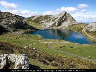 Lago Enol, Covadonga, Picos de Europa, Parque Nacional, Asturias 