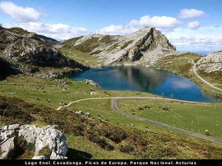 Lago Enol, Covadonga, Picos de Europa, Parque Nacional, Asturias 