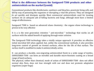Saniguard Tools Saniguard 7500.Silane Quat Antimicrobial.FAQ