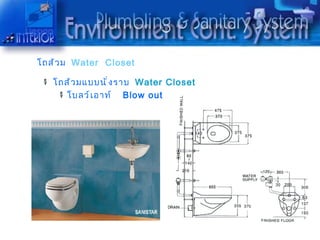 โถส้ ว ม Water Closet

   โถส้ ว มแบบนั ่ ง รำบ Water Closet
      โบลว์ เ อำท์ Blow out type
 