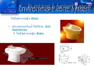 โถปั ส สำวะหญิ ง Bidet


•    ประเภทรองรั บ นำ ำ ำ โสโครก Soil
     Appliances
        โถปั ส สำวะหญิ ง Bidet
 
