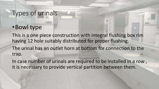 Urinal Numbers Sanitary fittings and accesories | PPTX