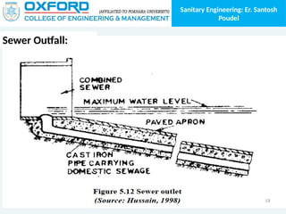 Sanitary Engineering: Er. Santosh
Poudel
Sewer Outfall:
 