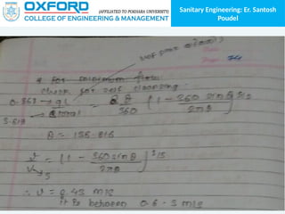 Sanitary Engineering: Er. Santosh
Poudel
 