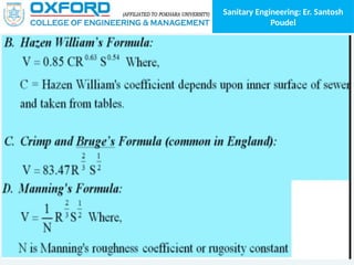 Sanitary Engineering: Er. Santosh
Poudel
 